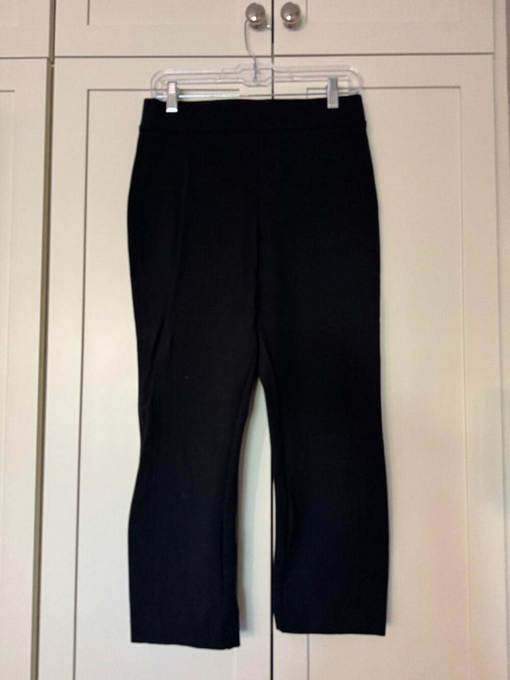 SPANX Perfect Pant Slim Straight Black M Short 24.5 Inseam